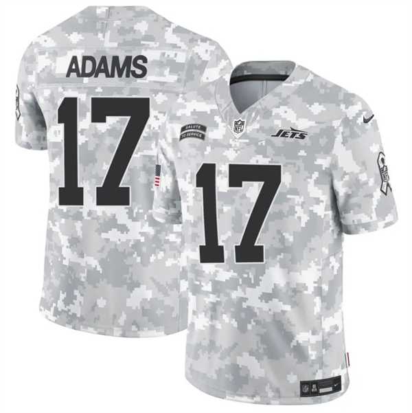 Men%27s New York Jets #17 Davante Adams 2024 F.U.S.E. Arctic Camo Salute to Service Limited Football Stitched Jersey Dzhi->new york giants->NFL Jersey